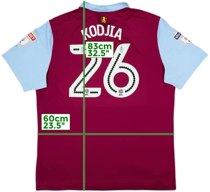 Camiseta de local del Aston Villa 2016-17 Kodjia #26 - 6/10 - (XL)