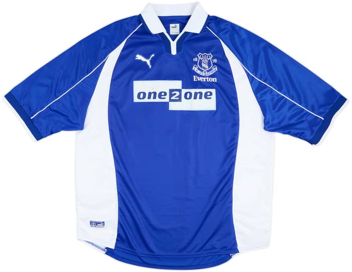 2000-02 Everton Home Shirt Moore #19 - 7/10 - (XXL)