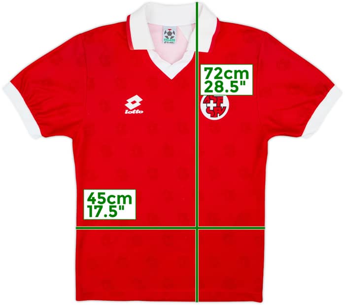 Camiseta de local de Suiza 1994-96 #10 - 8/10 - (XL Niños)