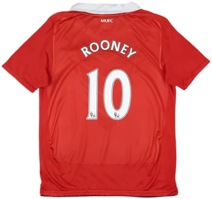 2010-11 Manchester United Local Camiseta Rooney #10 - 6/10 - (L.Boys)
