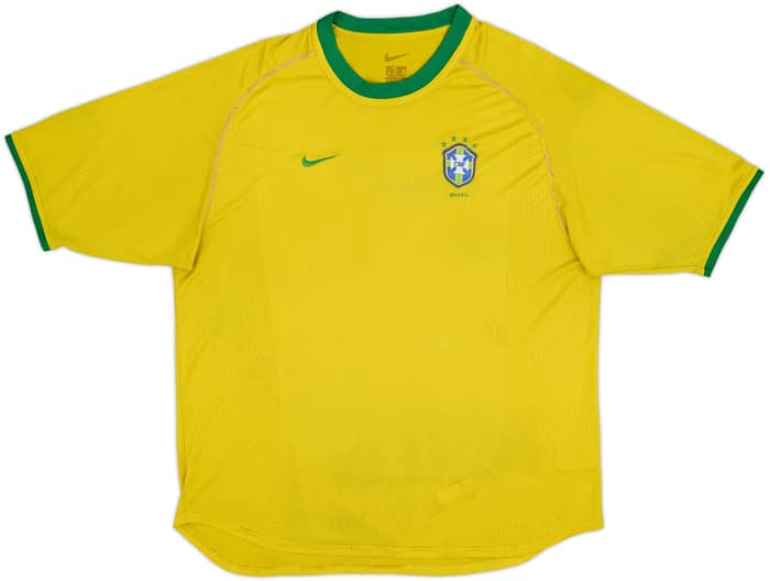 2000-02 Brazil Home Shirt - 4/10 - (XL)