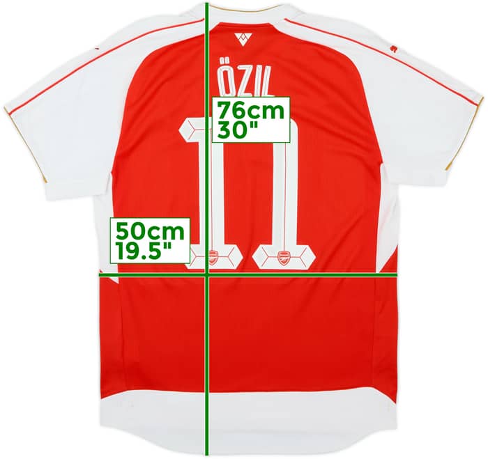 Camiseta de local del Arsenal 2015-16 Ozil #11 - 8/10 - (L)