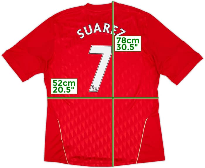 2010-12 Liverpool Home Shirt Suarez #7 - 6/10 - (L)