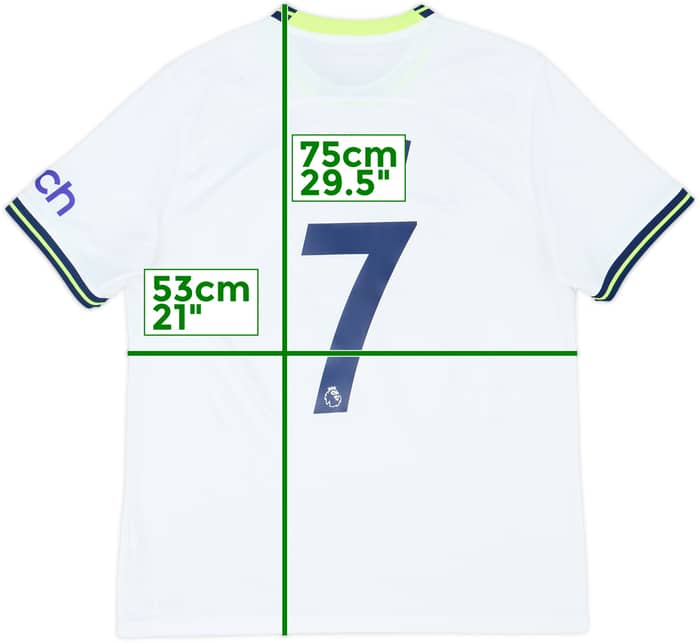 2022-23 Tottenham Home Shirt Son #7 - 8/10 - (L)