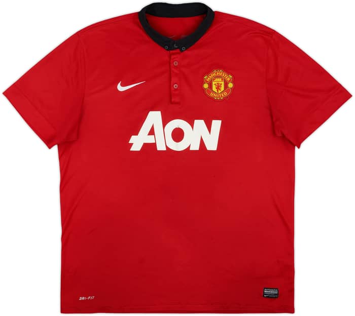 2013-14 Manchester United Home Shirt - 5/10 - (XL)