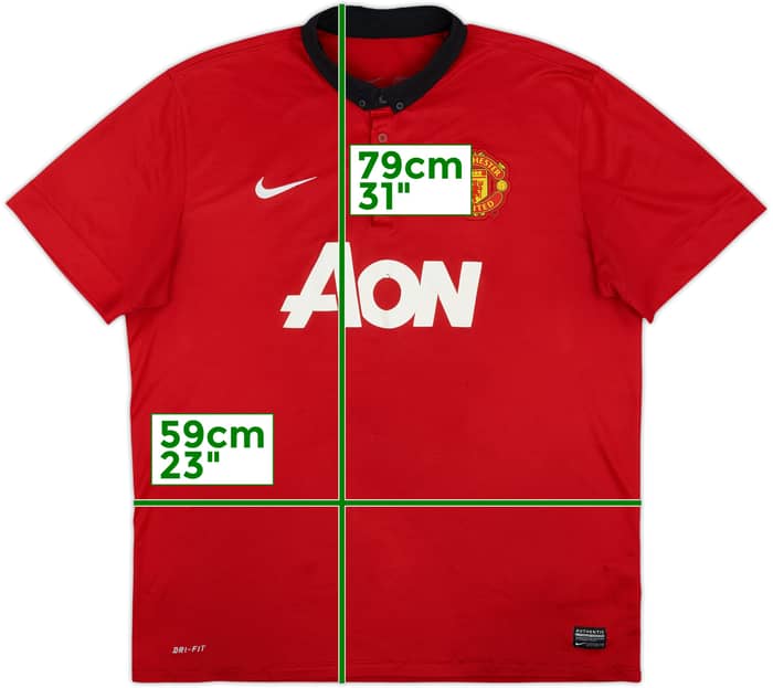 2013-14 Manchester United Home Shirt - 5/10 - (XL)