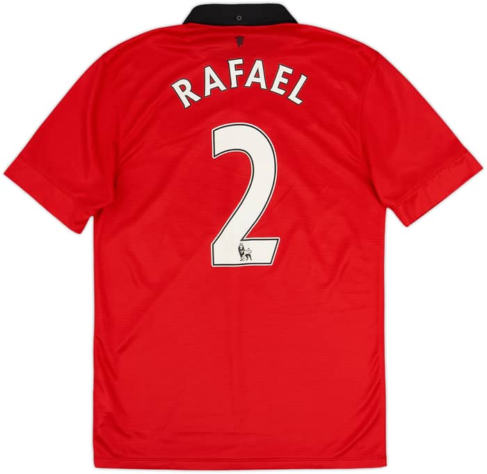 2013-14 Manchester United Home Shirt Rafael #2 - 6/10 - (S)