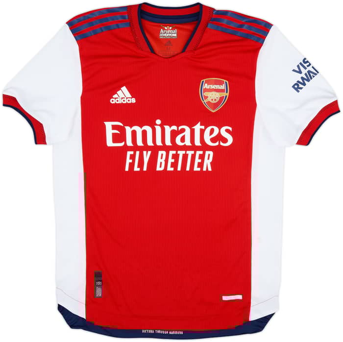 2021-22 Arsenal Authentic Home Shirt Saka #7 - 7/10 - (M)