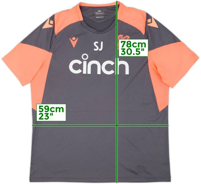 2023-24 Crystal Palace Staff Issue Macron Training Shirt SJ - 8/10 - (3XL)