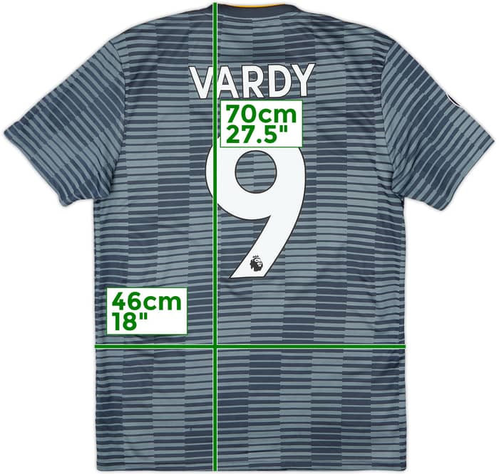 2018-19 Leicester Away Shirt Vardy #9 - 8/10 - (S)