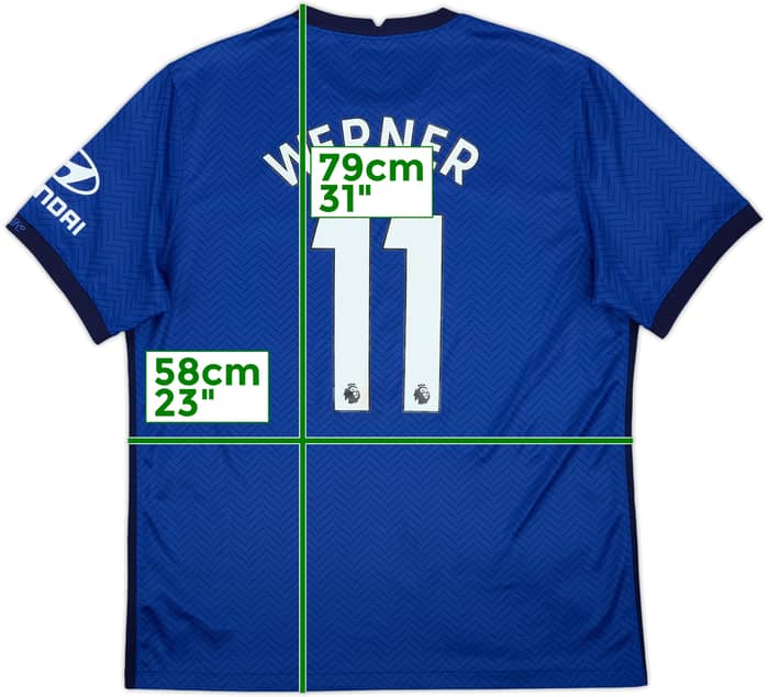 2020-21 Chelsea Home Shirt Werner #11 - 8/10 - (XL)