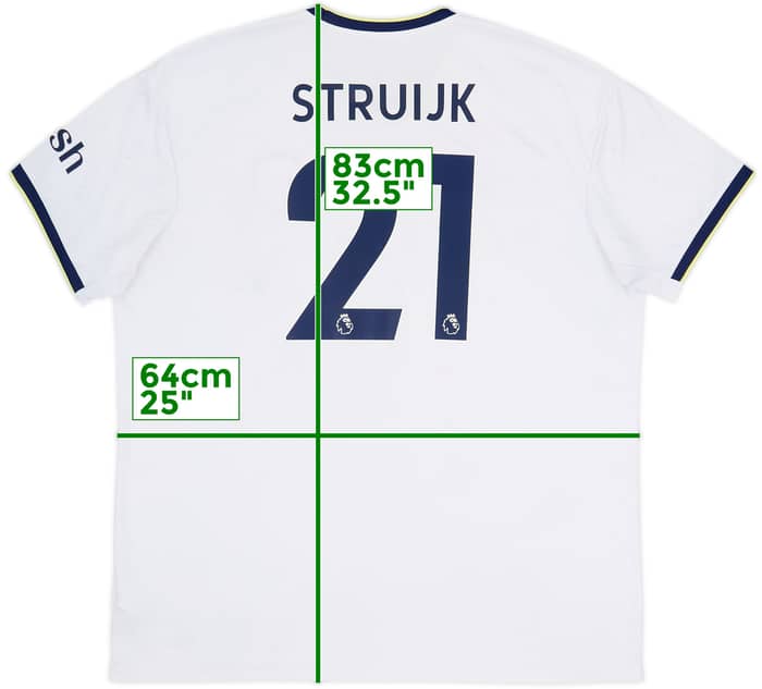 Camiseta de local del Leeds United 2022-23 Struijk #21 - 8/10 - (XXL)