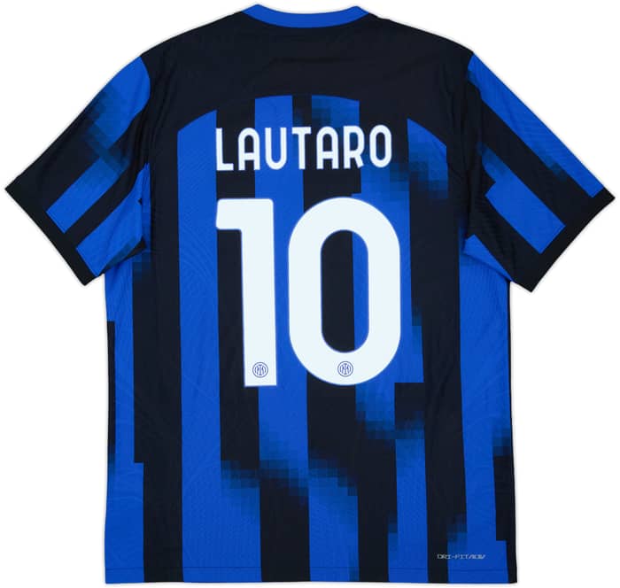 2023-24 Inter Milan Authentic Home Shirt Lautaro #10 - 10/10 - (L)