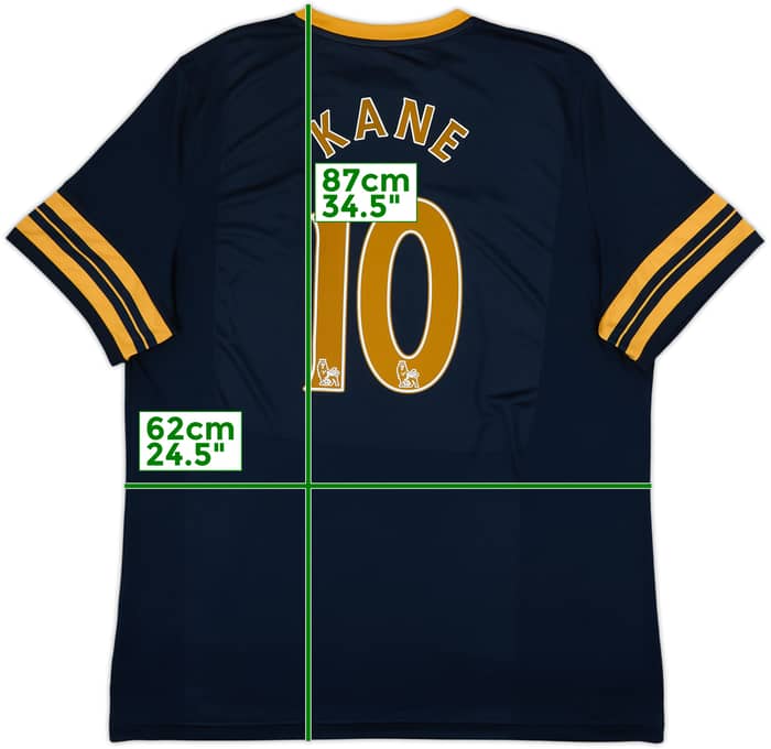 2016-17 Tottenham Away Shirt Kane #10 - 6/10 - (3XL)