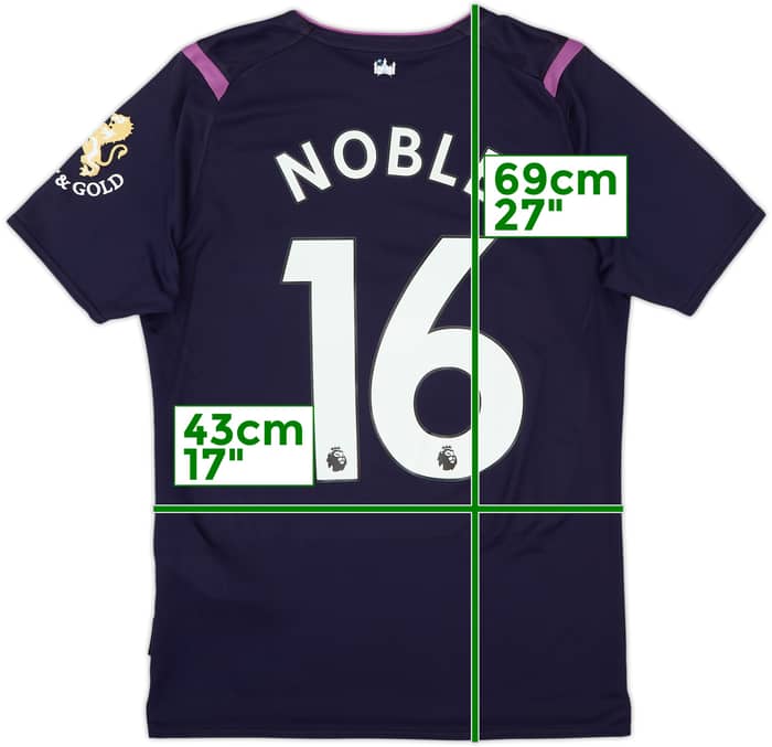 2019-20 West Ham Third Shirt Noble #16 - 9/10 - (S)