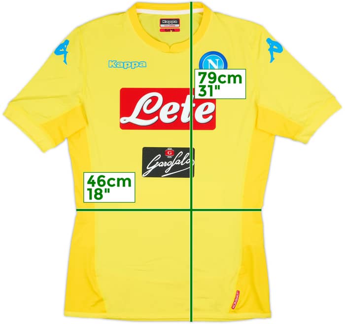 2017-18 Napoli Authentic Away Shirt - 9/10 - (XXL)