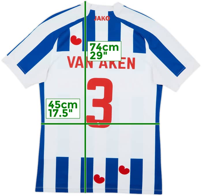 2021-22 Heerenveen Home Shirt Van Aken #3 - 8/10 - (M)