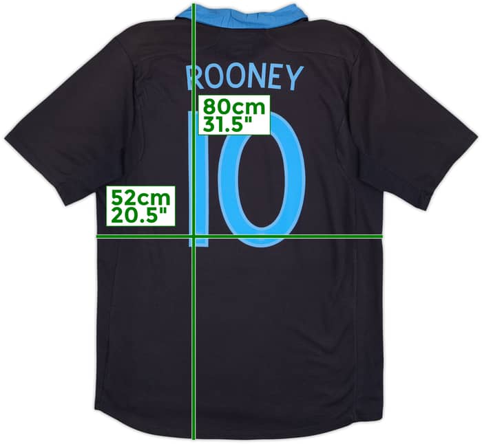 2011-12 England Away Shirt Rooney #10 - 6/10 - (L)