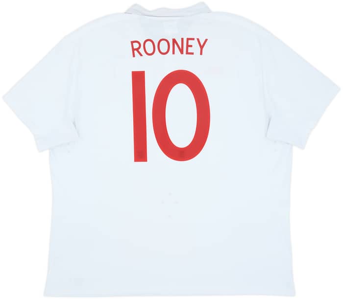 2009-10 England Home Shirt Rooney #10 - 7/10 - (3XL)