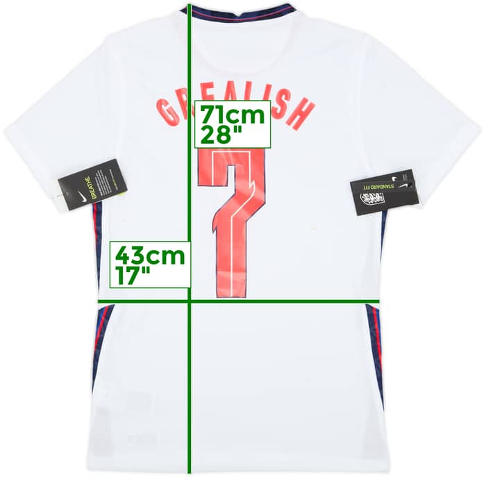 2020-22 England Home Shirt Grealish #7 (S)