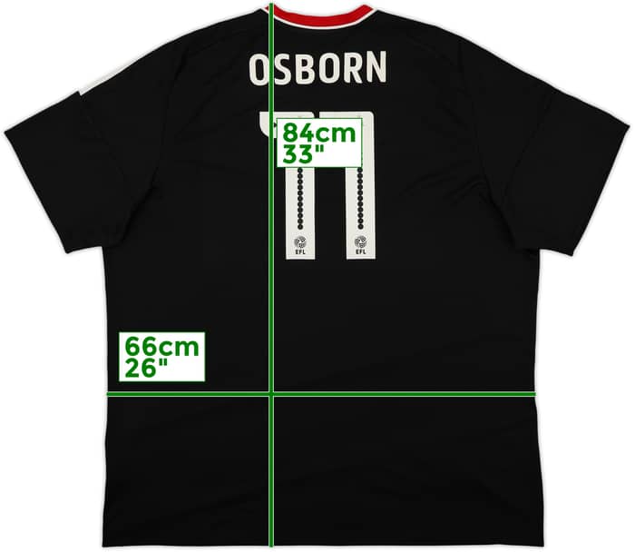 2016-17 Nottingham Forest Away Shirt Osborn #11 - 7/10 - (3XL)