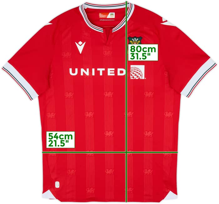 2023-24 Wrexham Home Shirt - 8/10 - (XXL)