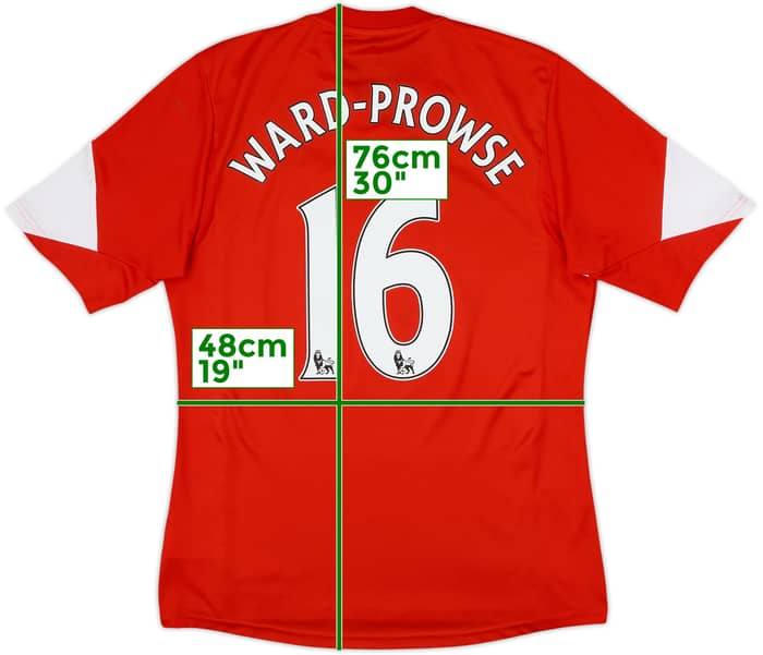 2013-14 Southampton Home Shirt Ward-Prowse #16 - 6/10 - (M)