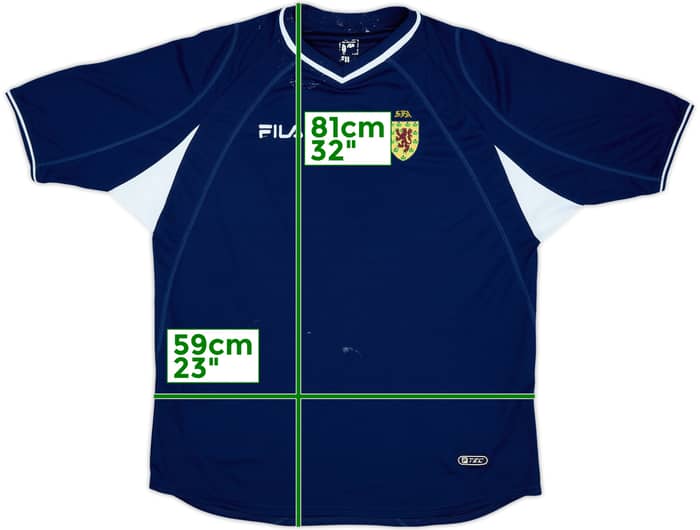 2000-02 Scotland Home Shirt - 5/10 - (XL)