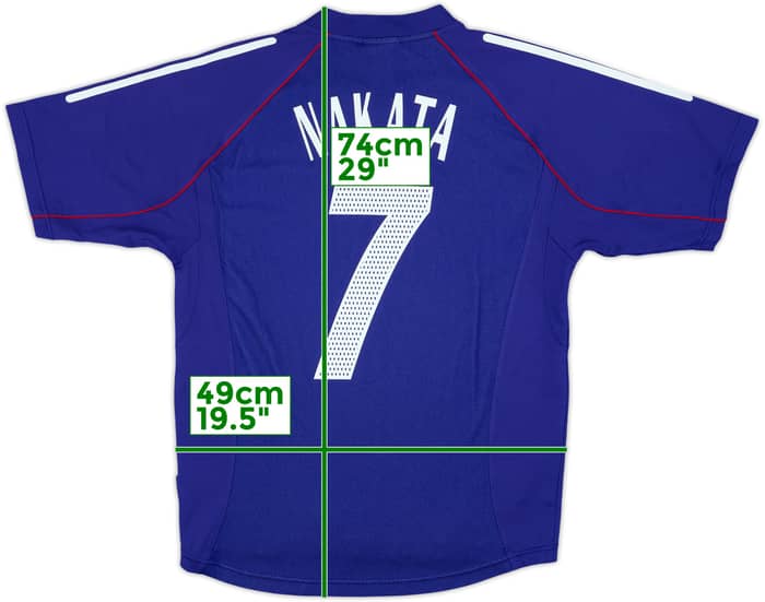 2002-04 Japan Home Shirt Nakata #7 - 8/10 - (M)