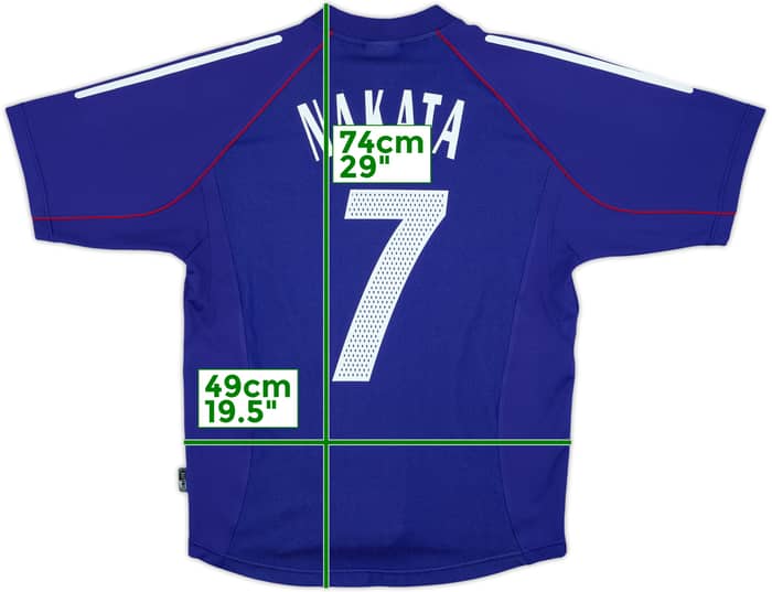 2002-04 Japan Home Shirt Nakata #7 - 8/10 - (M)