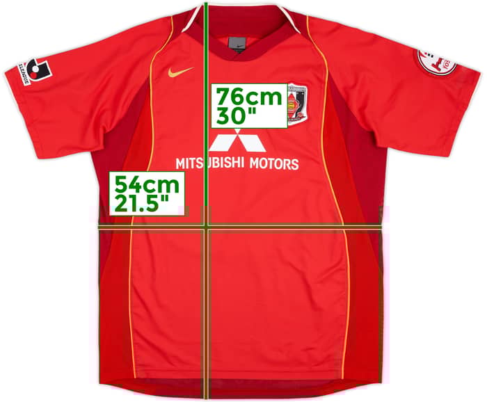 2004-05 Urawa Diamantes Rojos Camiseta Local - 9/10 - (XL)