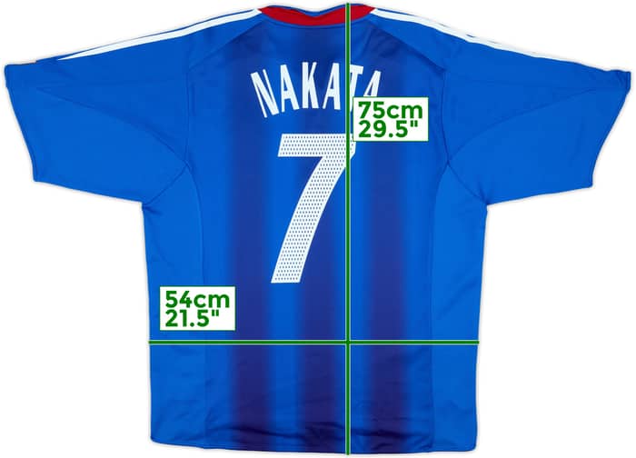 2004-06 Japan Home Shirt Nakata #7 - 8/10 - (L)