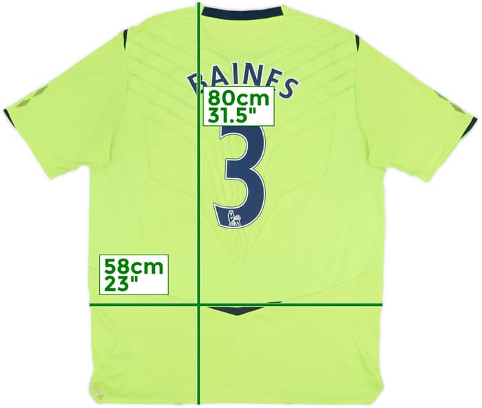 2008-09 Everton Third Shirt Baines #3 - 8/10 - (XL)