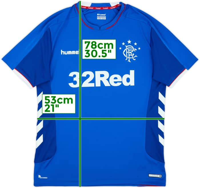 2018-19 Rangers Home Shirt - 9/10 - (XL)