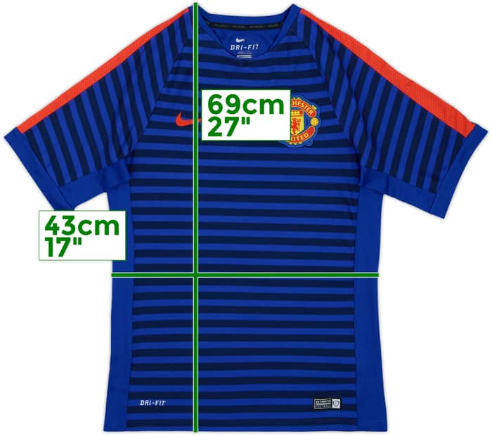 2014-15 Manchester United Nike Camiseta de Entrenamiento - 9/10 - (S)