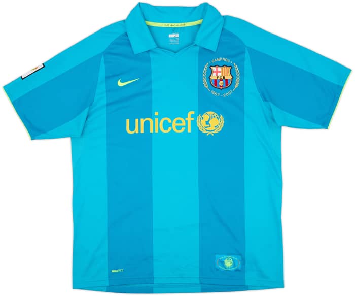 2007-09 Barcelona Camiseta de visitante Ronaldinho #10 - 6/10 - (L)