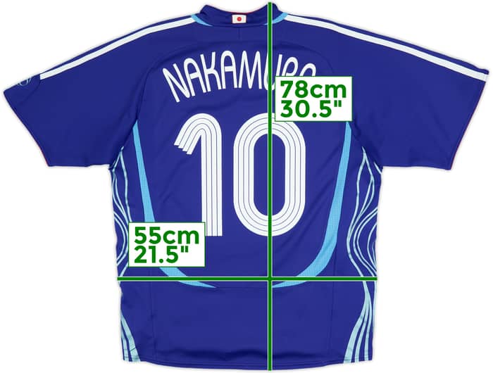 2006-08 Japan Home Shirt Nakamura #10 - 8/10 - (M)