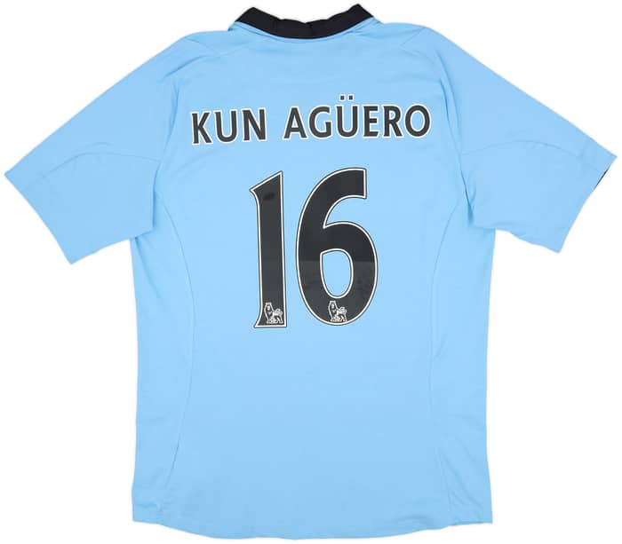 2012-13 Manchester City Home Shirt Kun Aguero #16 - 6/10 - (L)