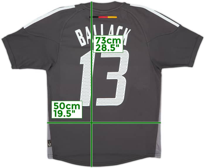 2002-04 Alemania Camiseta de visitante Ballack #13 - 9/10 - (S)