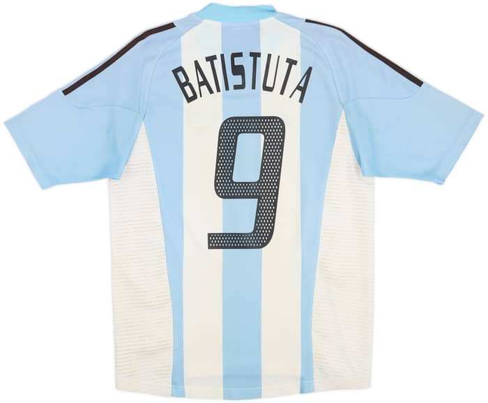 2002-04 Argentina Home Shirt Batistuta #9 - 5/10 - (S)