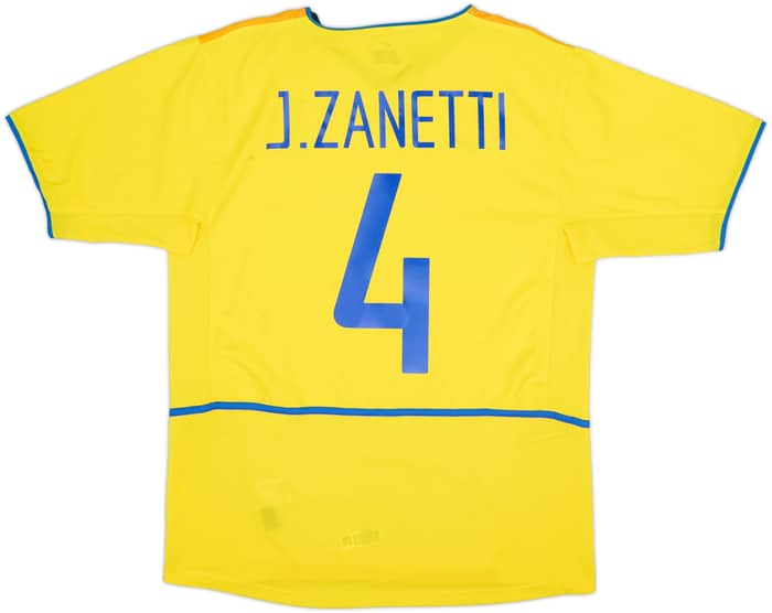 2002-03 Inter Milan Third Shirt J.Zanetti #4 - 7/10 - (M)