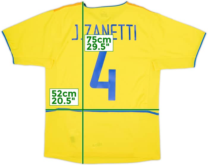 2002-03 Inter Milan Third Shirt J.Zanetti #4 - 7/10 - (M)
