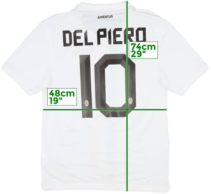 2010-12 Juventus Away Shirt Del Piero #10 - 6/10 - (M)