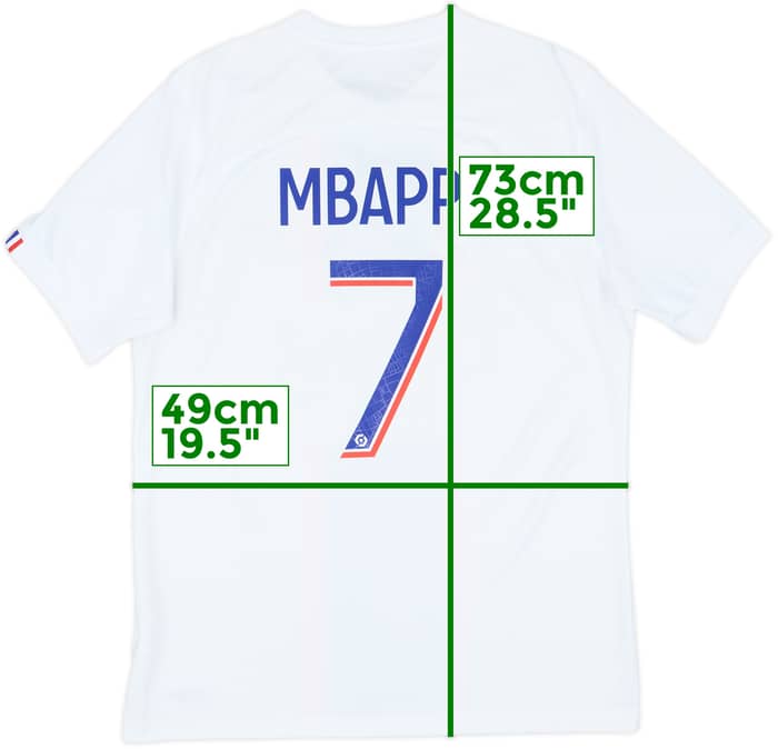 2022-23 Paris Saint-Germain Third Shirt Mbappe #7 - 8/10 - (M)