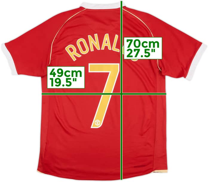2006-07 Manchester United Camiseta Local Ronaldo #7 - 6/10 - (M)