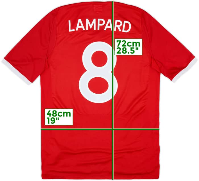 2010-11 England Away Shirt Lampard #8 - 8/10 - (M)