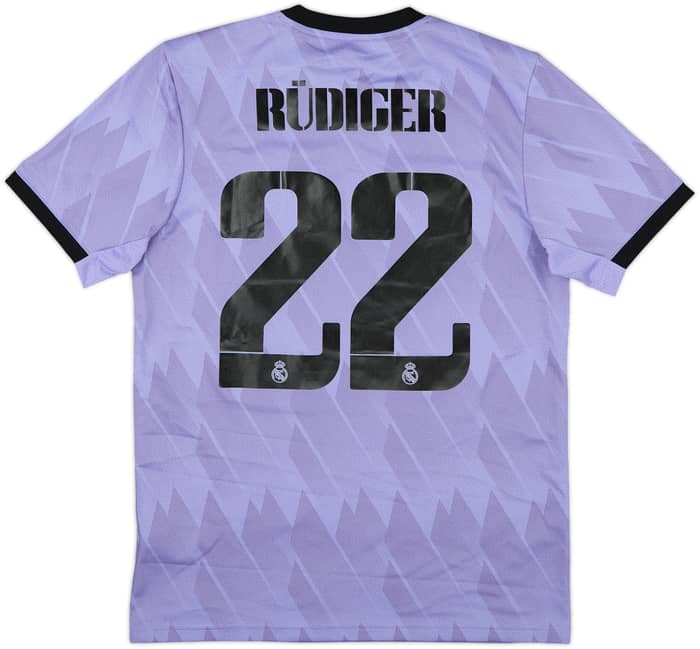 2022-23 Real Madrid Away Shirt Rudiger #22 - 9/10 - (M)