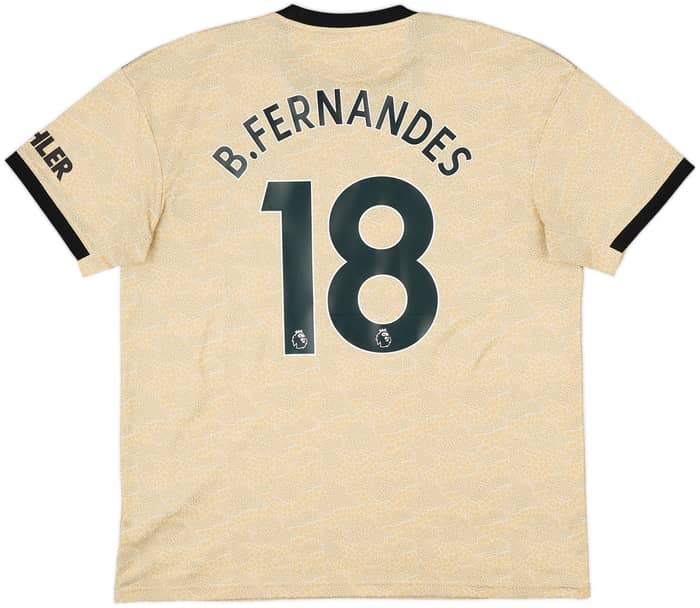 2019-20 Manchester United Away Shirt B.Fernandes #18 - 7/10 - (XL)