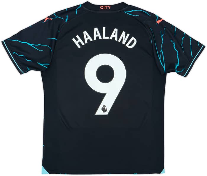 2023-24 Manchester City Third Shirt Haaland #9 - 10/10 - (M)