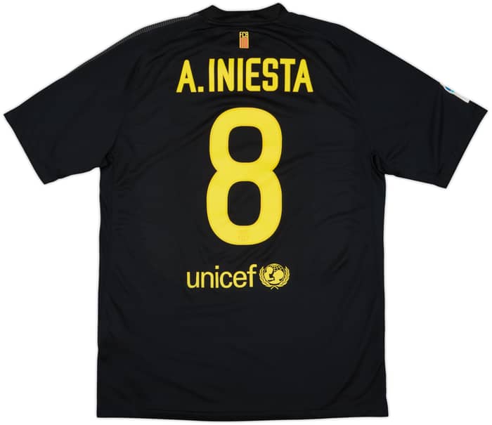 2011-12 Barcelona Away Shirt A.Iniesta #8 - 9/10 - (L)